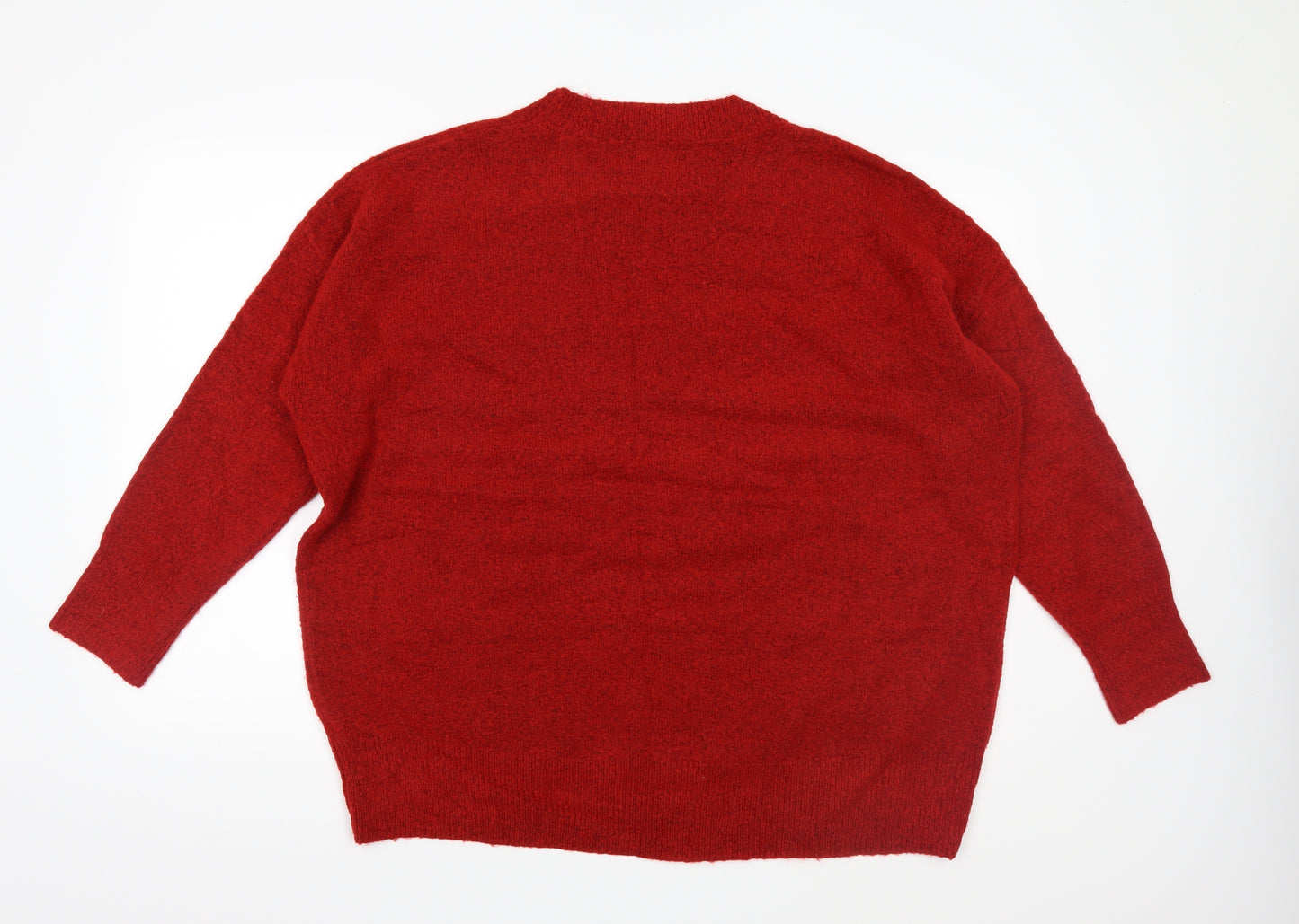 Primark Womens Red  Knit Pullover Jumper Size XL