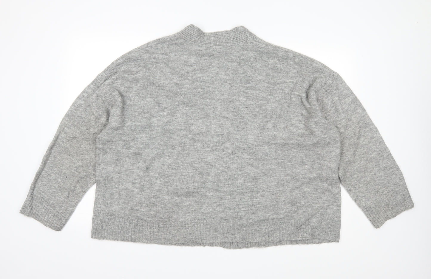 Monkl Womens Grey  Knit Cardigan Jumper Size S