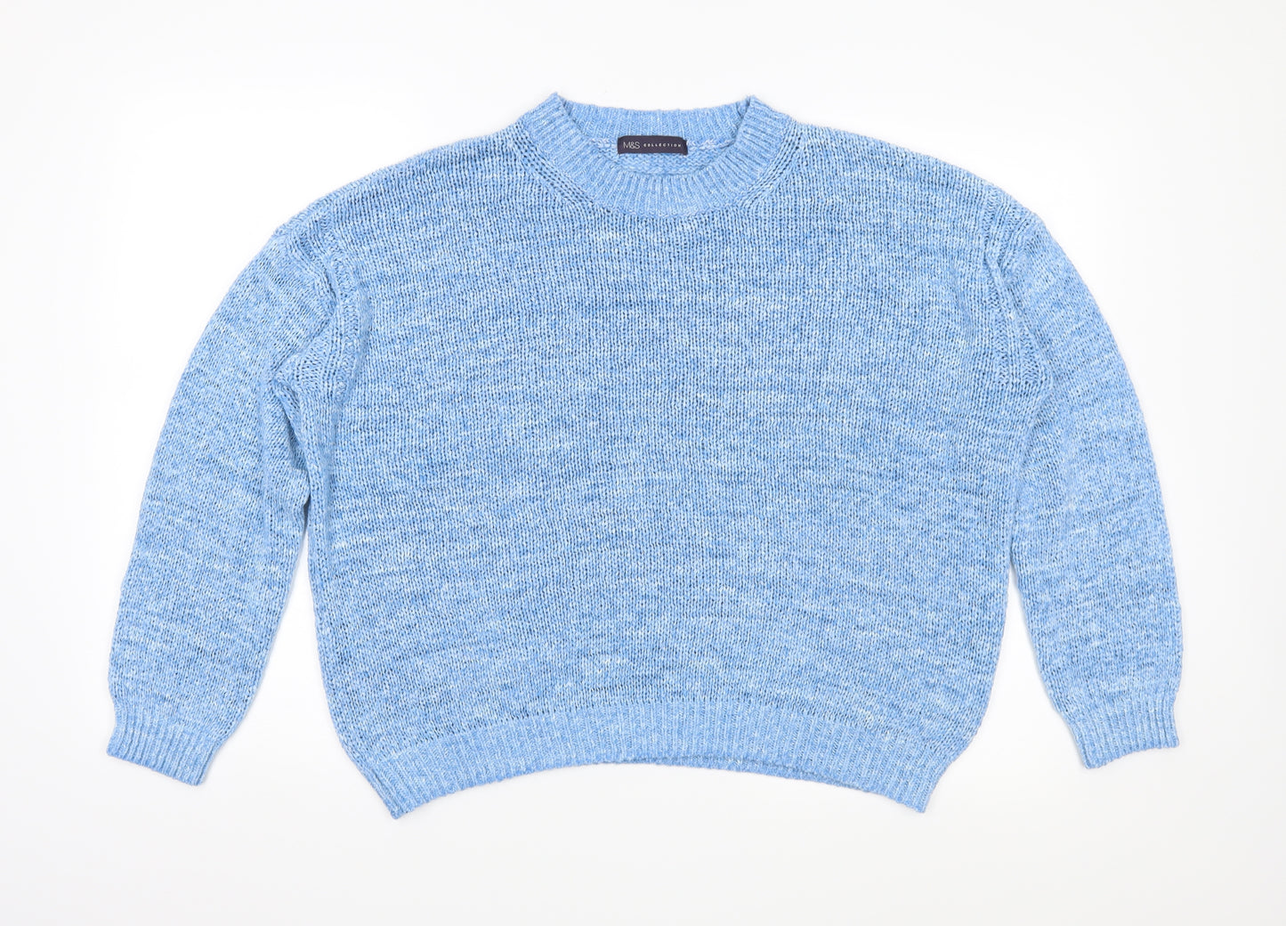 Marks and Spencer Womens Blue  Knit Pullover Jumper Size L