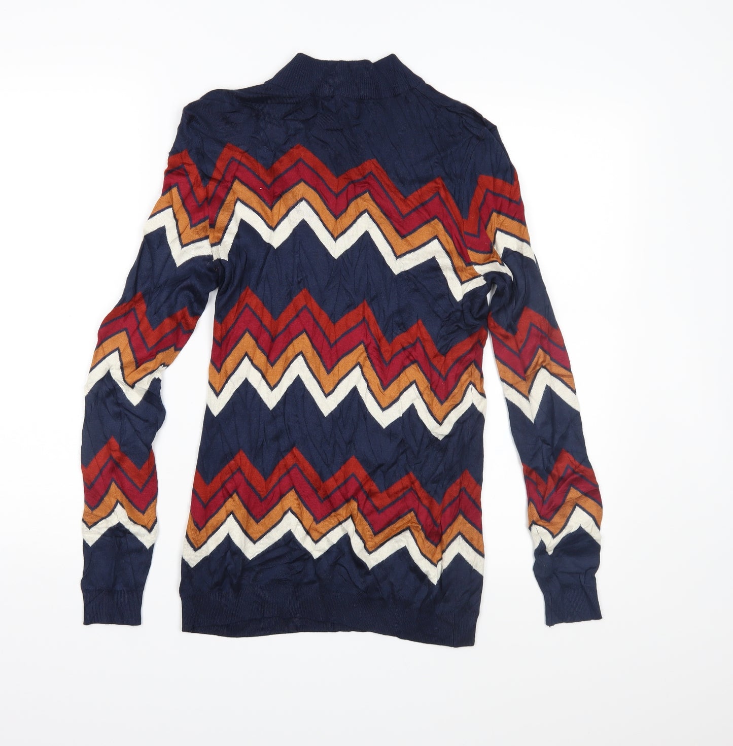 Papaya Womens Multicoloured Geometric Knit Pullover Jumper Size 12