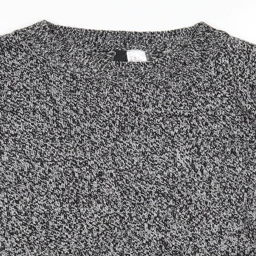 H&M Womens Grey  Knit Pullover Jumper Size M