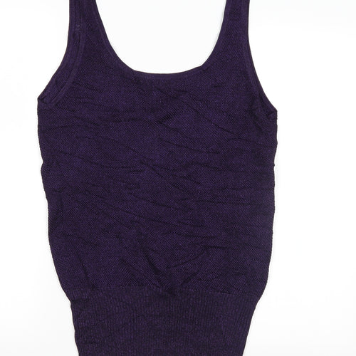 H&M Womens Purple  Knit Pullover Jumper Size M