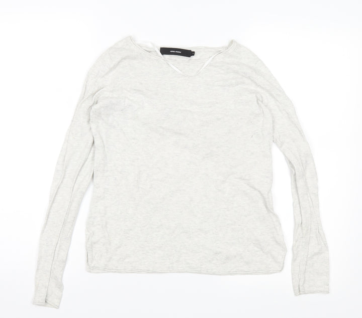 Vera Moda Womens Grey  Knit Pullover Jumper Size S