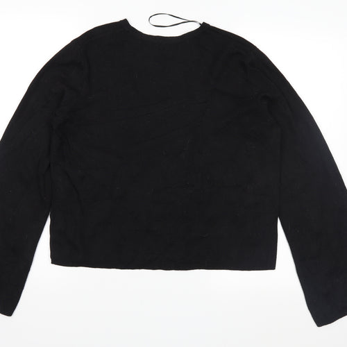 H&M Womens Black  Knit Pullover Jumper Size S