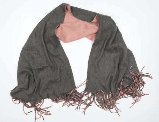 Front view of Preworn women’s grey knit shawl/wrap