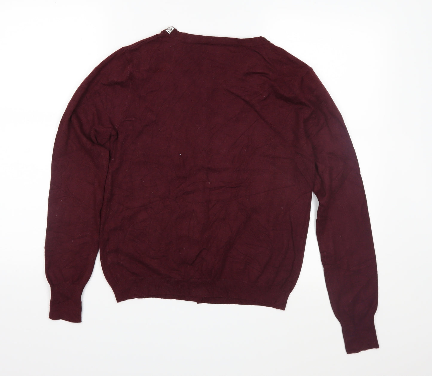 Primark Womens Purple  Knit Cardigan Jumper Size S