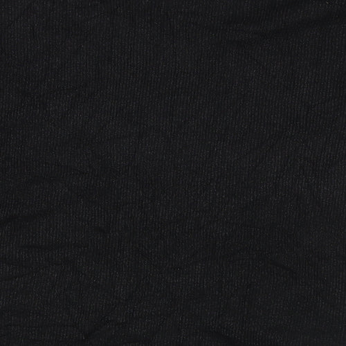 J&S Millenium Womens Black  Knit Pullover Jumper Size L