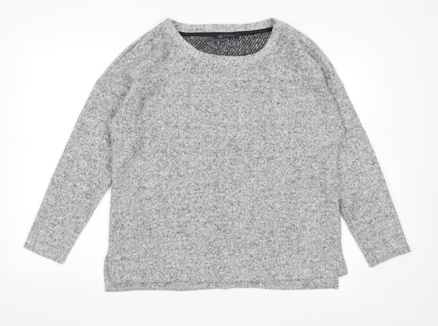 Marks and Spencer Womens Grey  Fleece Pullover Jumper Size 16