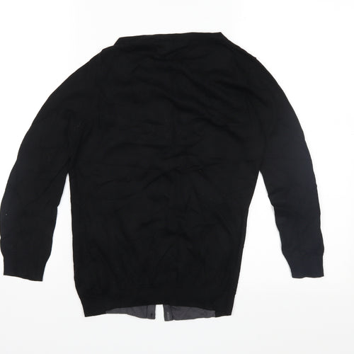 H&M Womens Black  Knit Cardigan Jumper Size XS