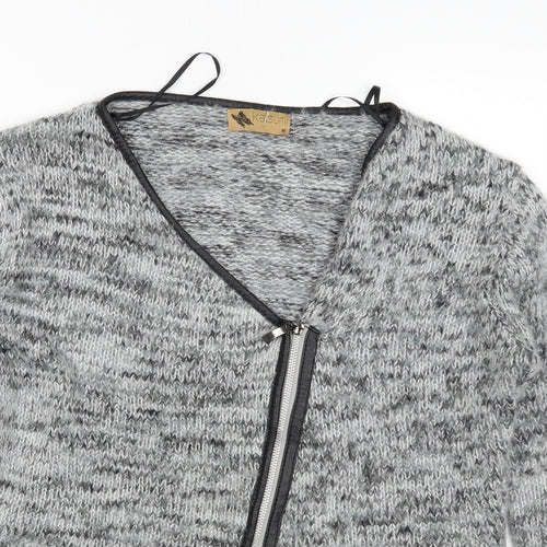 Katsumi  Womens Grey  Knit Cardigan Jumper Size M