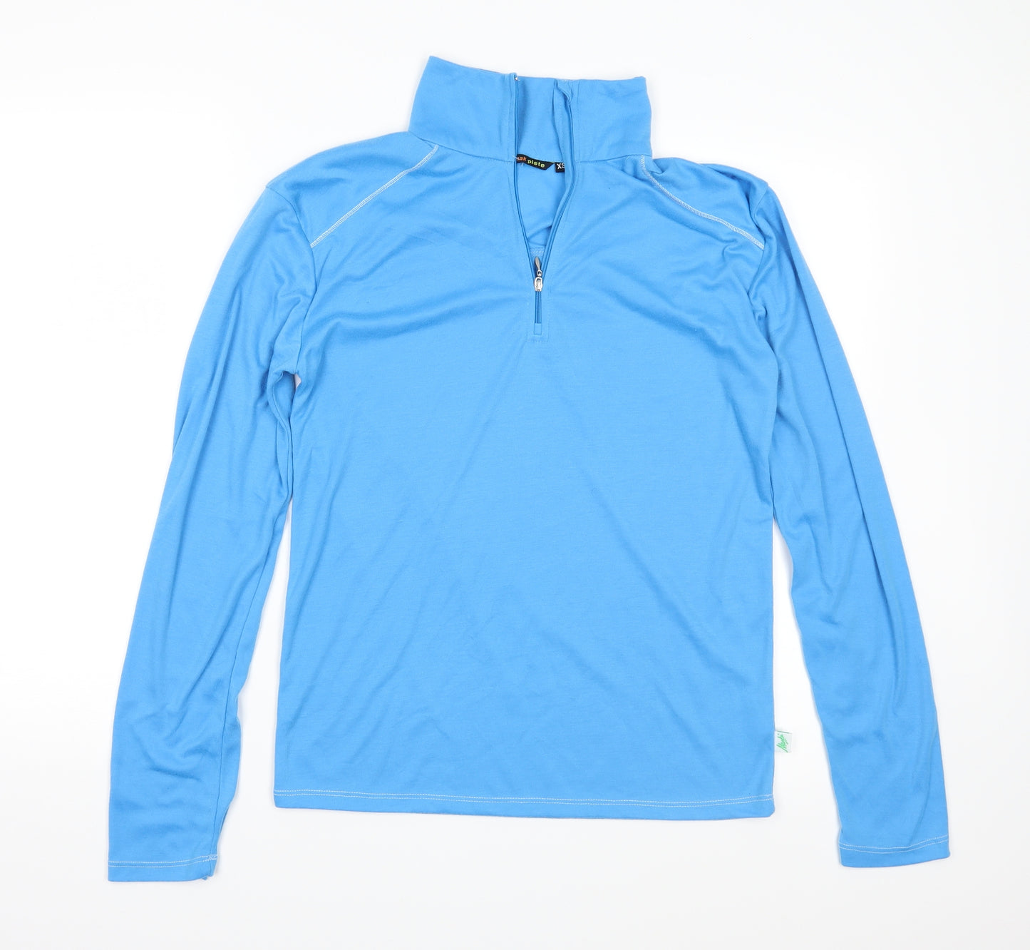 Manbi Womens Blue  Jersey Pullover Casual Size XS
