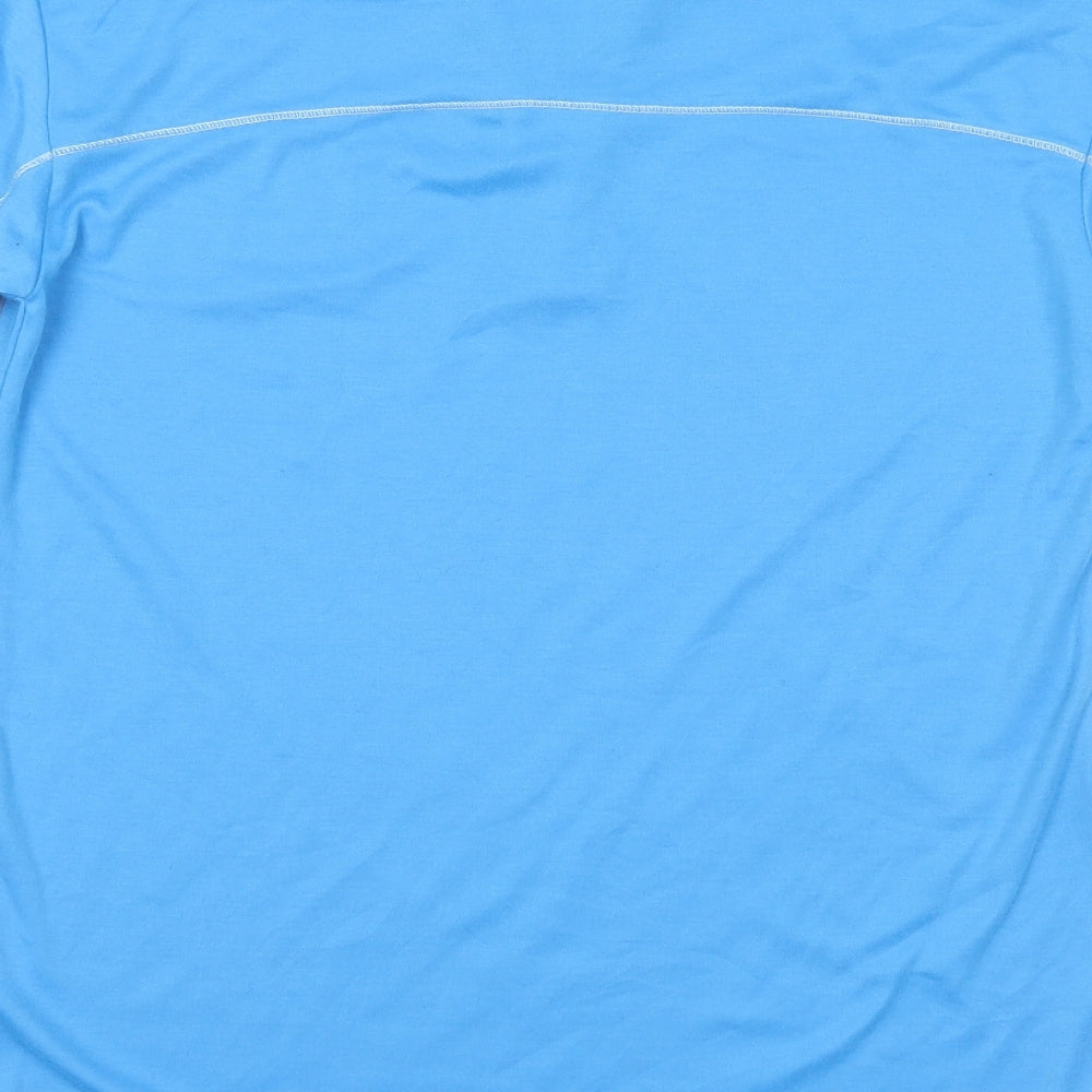 Manbi Womens Blue  Jersey Pullover Casual Size XS