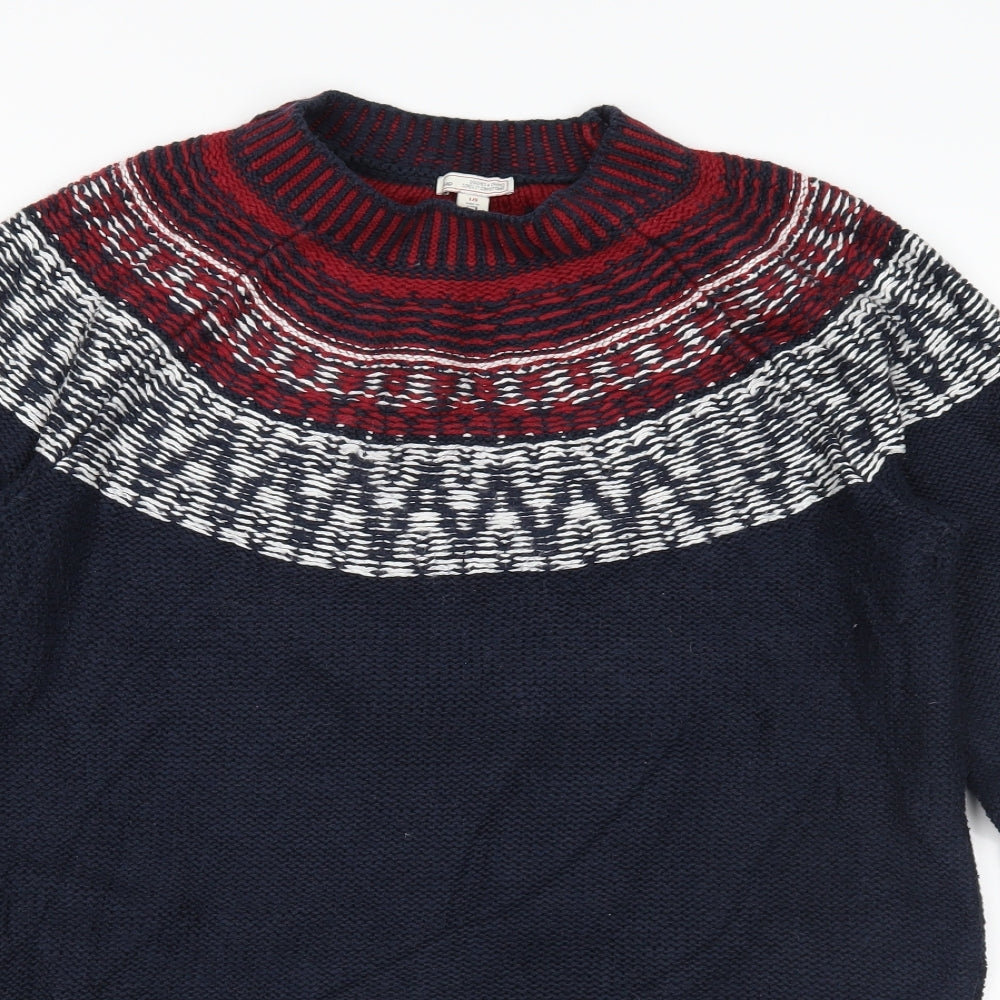 Gap Womens Blue Fair Isle Knit Pullover Jumper Size L