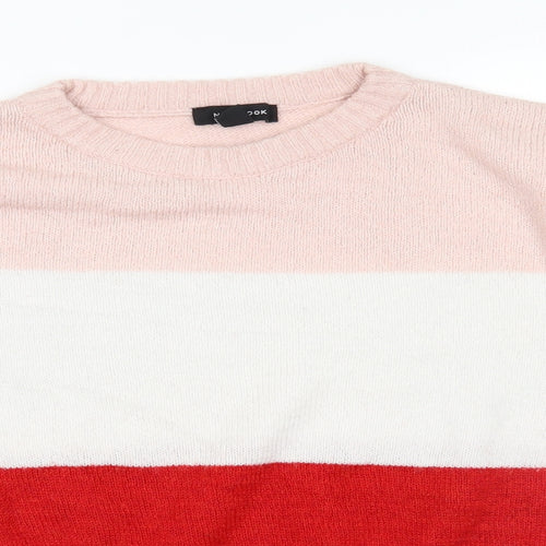 New Look Womens Pink  Knit Pullover Jumper Size M