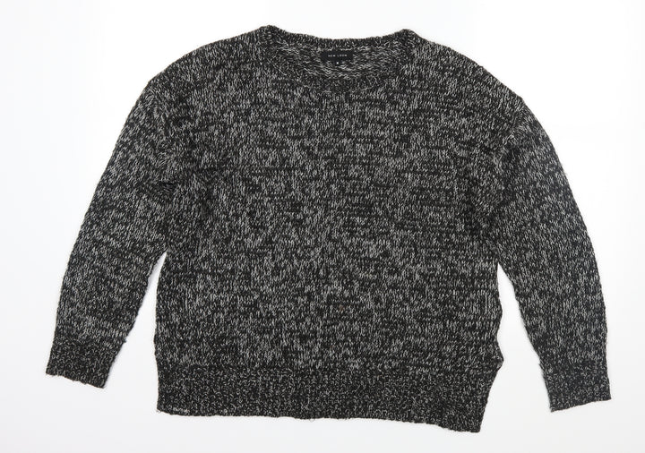 New Look Womens Black  Knit Pullover Jumper Size M