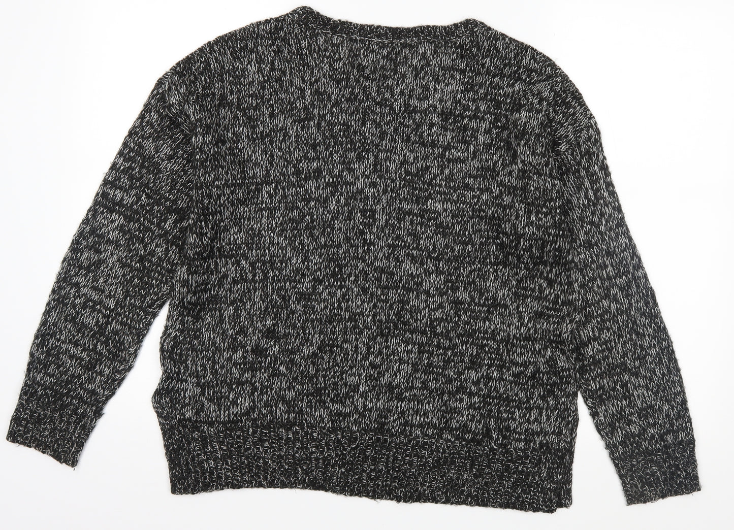 New Look Womens Black  Knit Pullover Jumper Size M