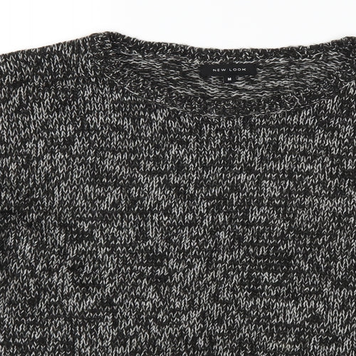 New Look Womens Black  Knit Pullover Jumper Size M