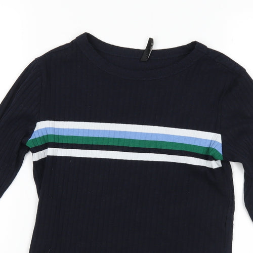 Stradivarius Womens Blue  Knit Pullover Jumper Size M