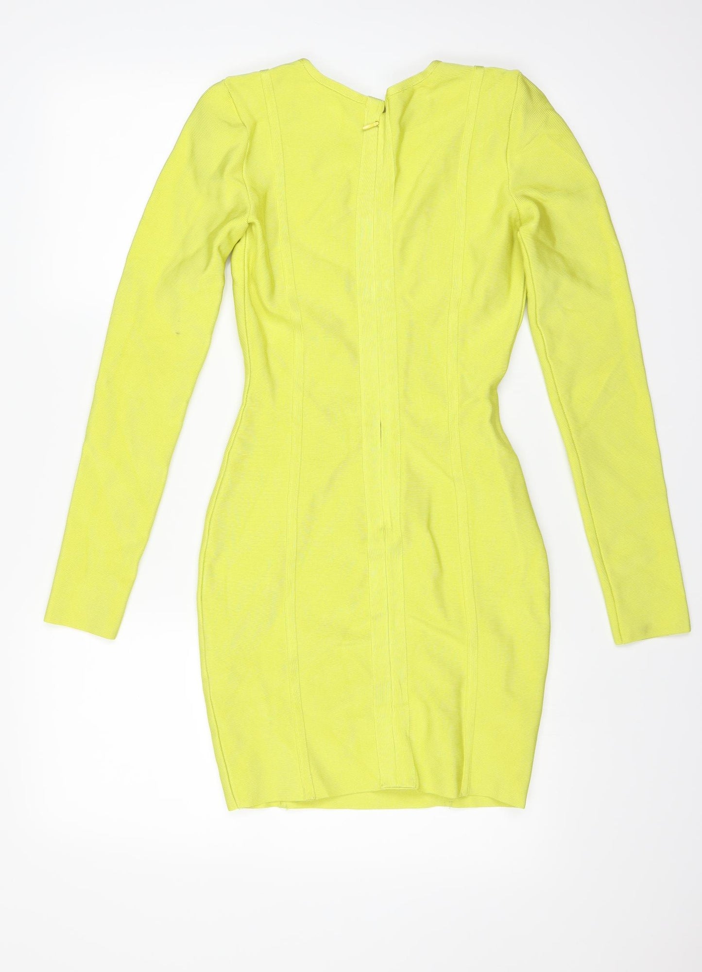 Celeb Boutique Womens Yellow   Bodycon  Size S