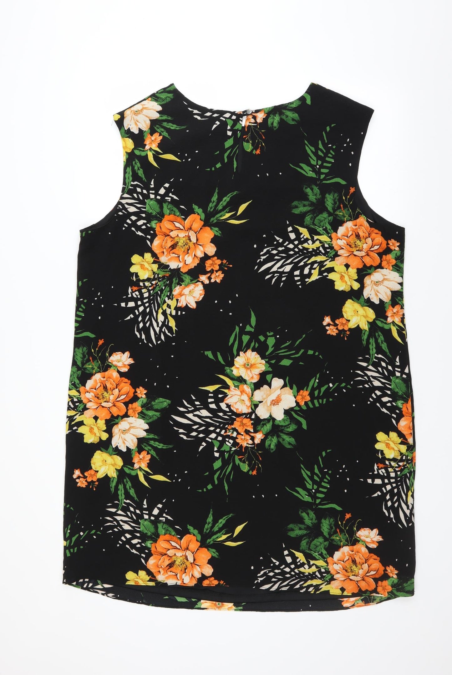 Roman Originals Womens Black Floral  Shift  Size 20