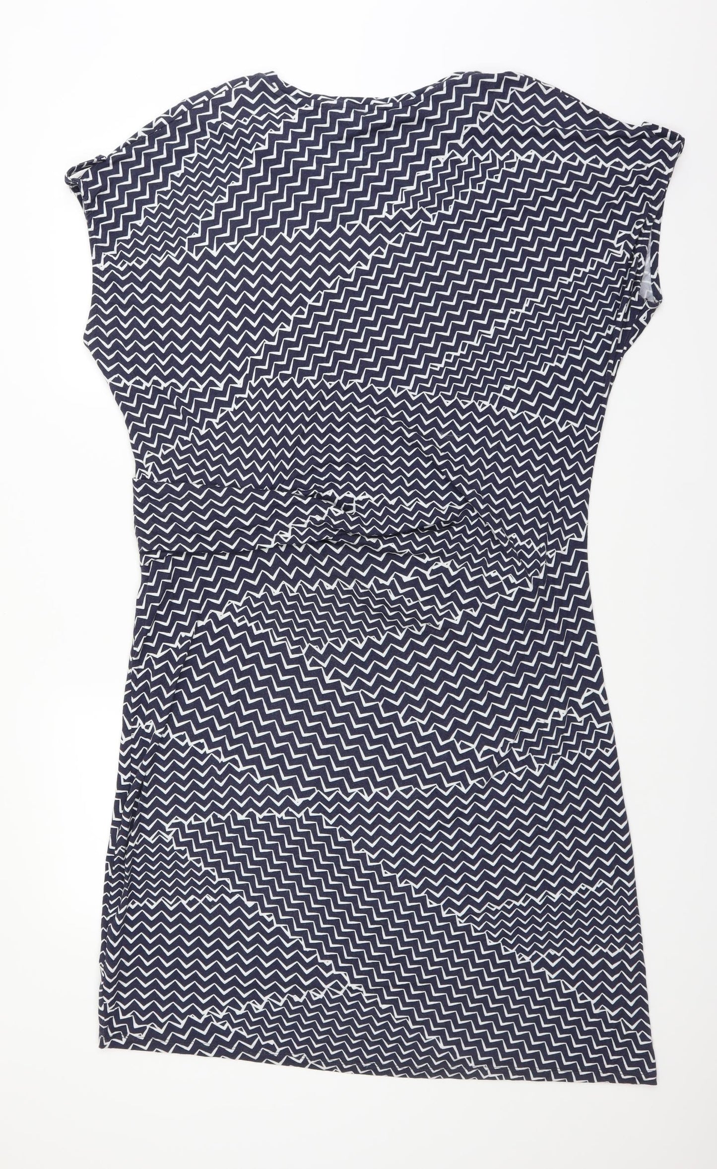Ben De Lisi Womens Blue Geometric  Sheath  Size 20