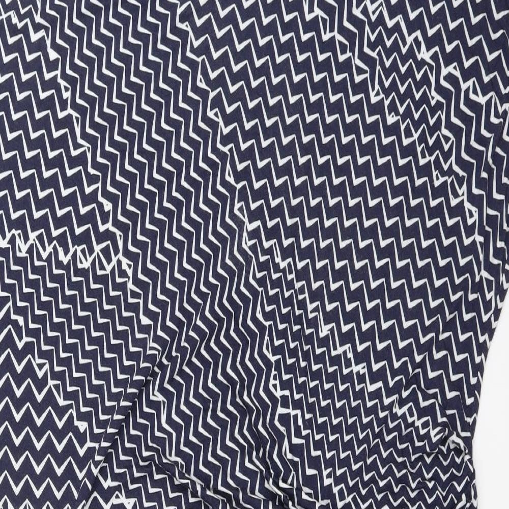 Ben De Lisi Womens Blue Geometric  Sheath  Size 20