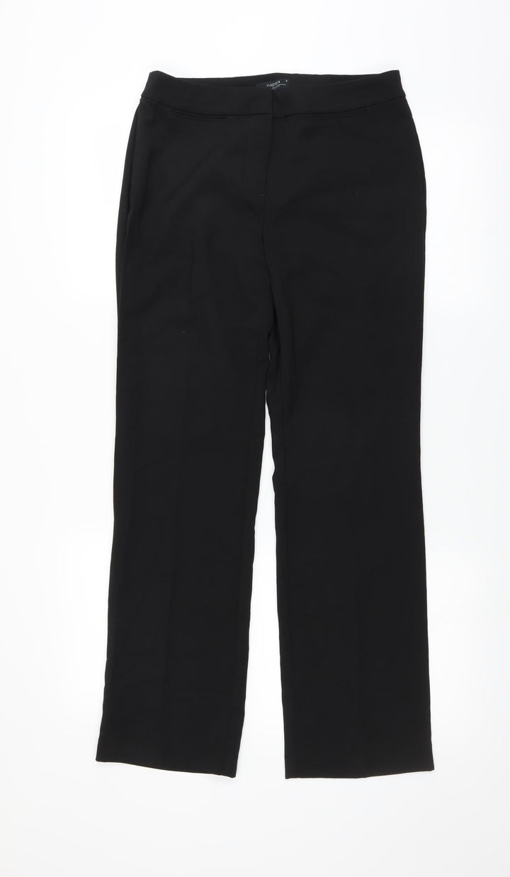 Matalan Womens Black Trousers Size 8 L28 in