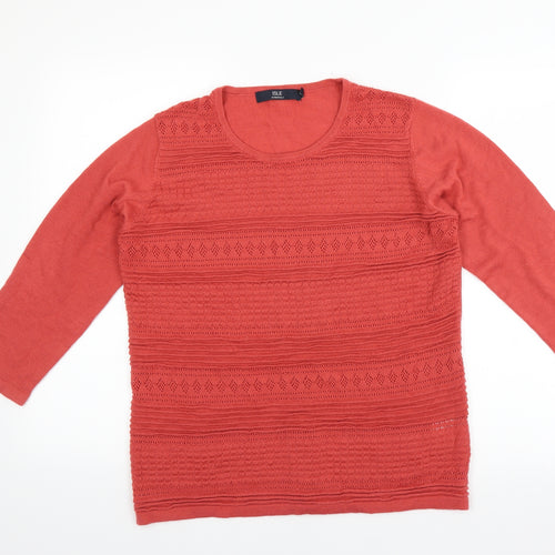 ISLE Womens Pink   Pullover Jumper Size M