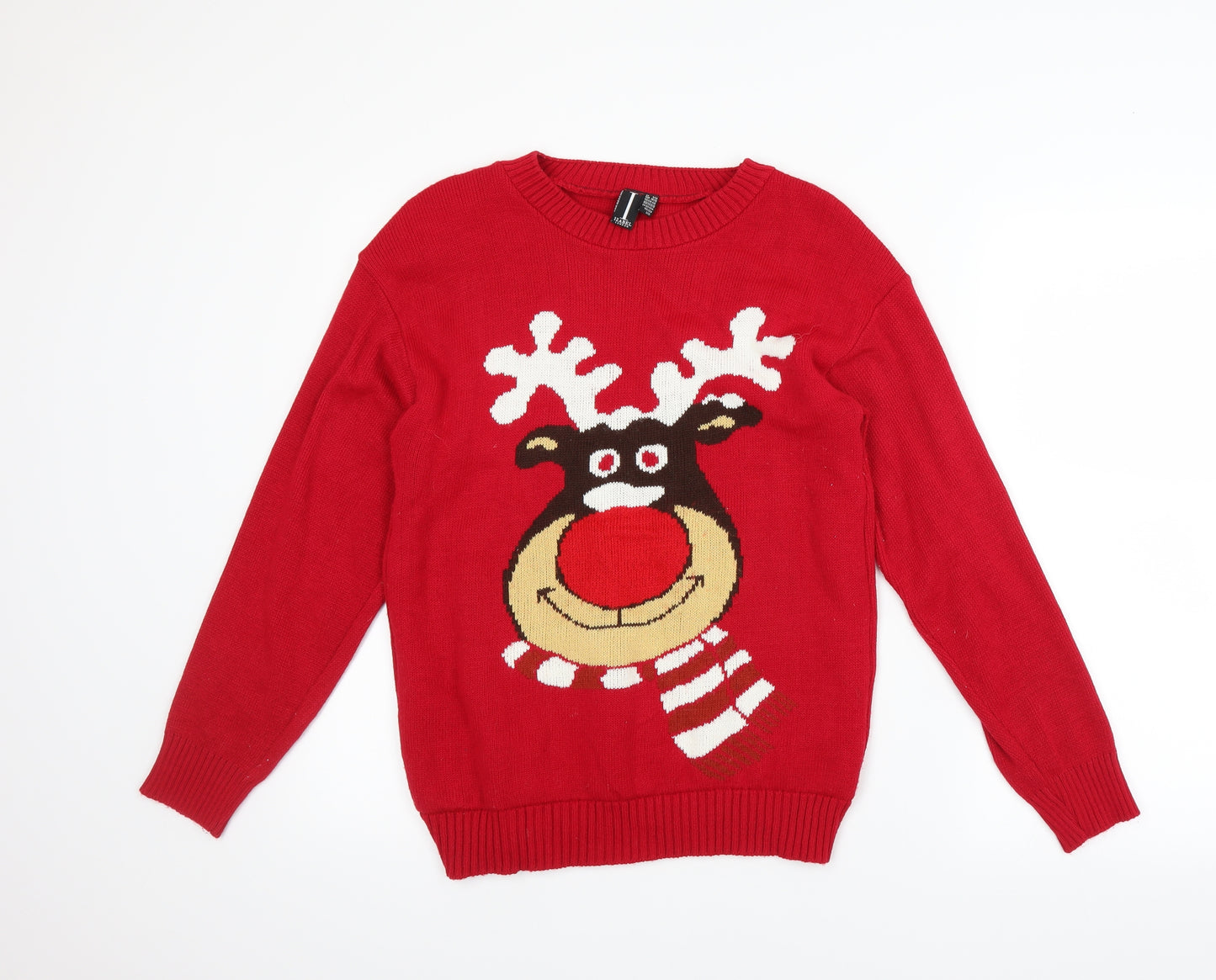 Izabel London Womens Red   Pullover Jumper Size 8  - Christmas  Jumper