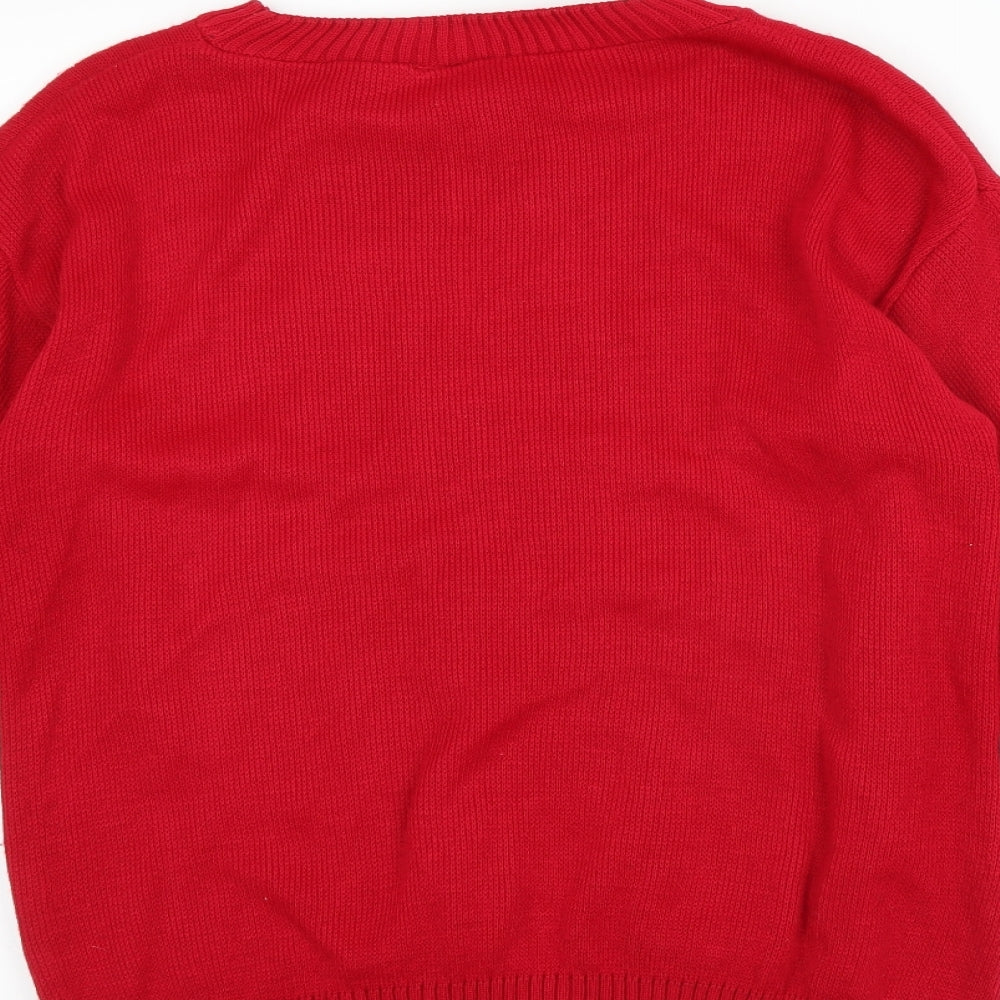 Izabel London Womens Red   Pullover Jumper Size 8  - Christmas  Jumper