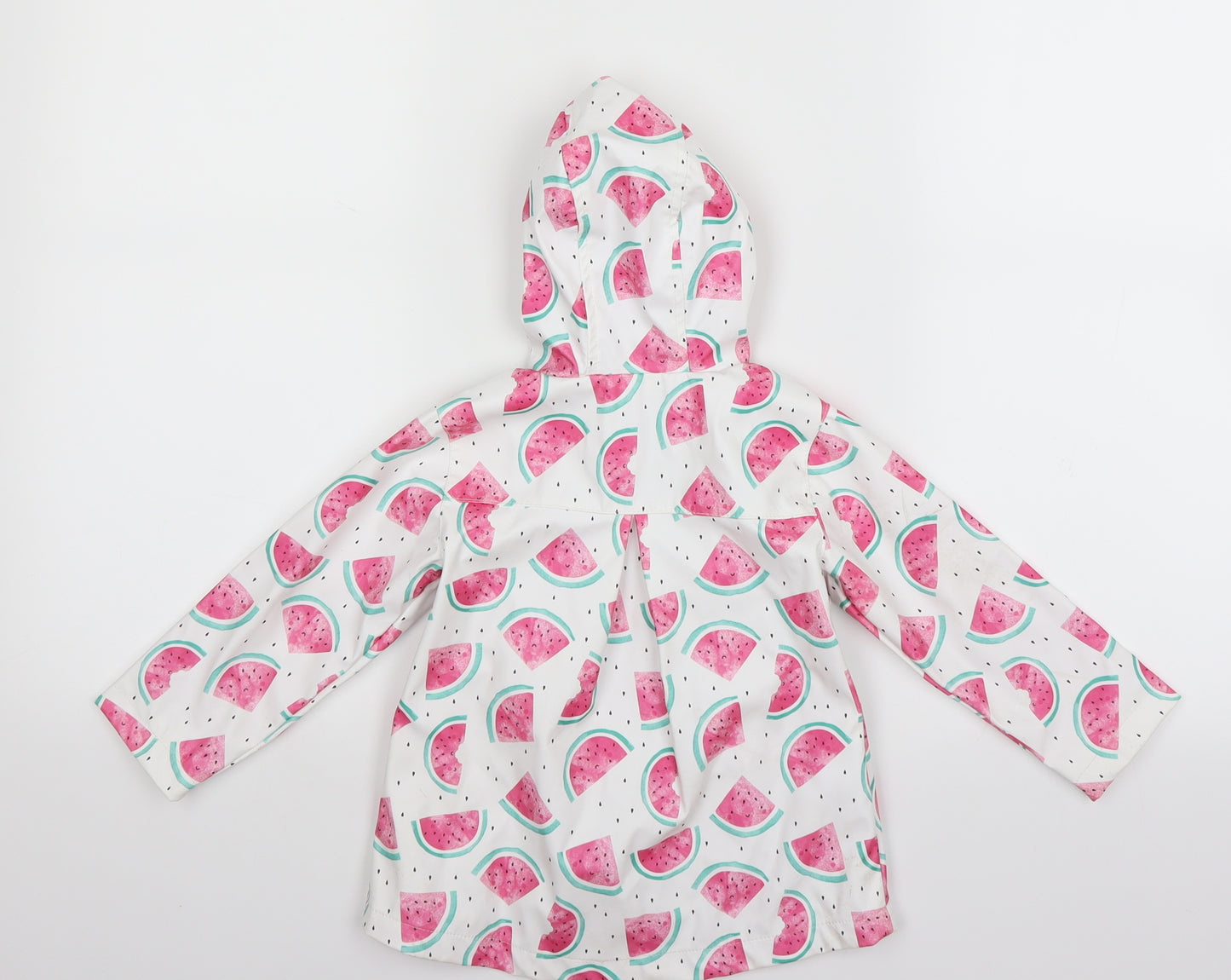 Sainsburys Girls White   Jacket  Size 12-18 Months  - Watermelon