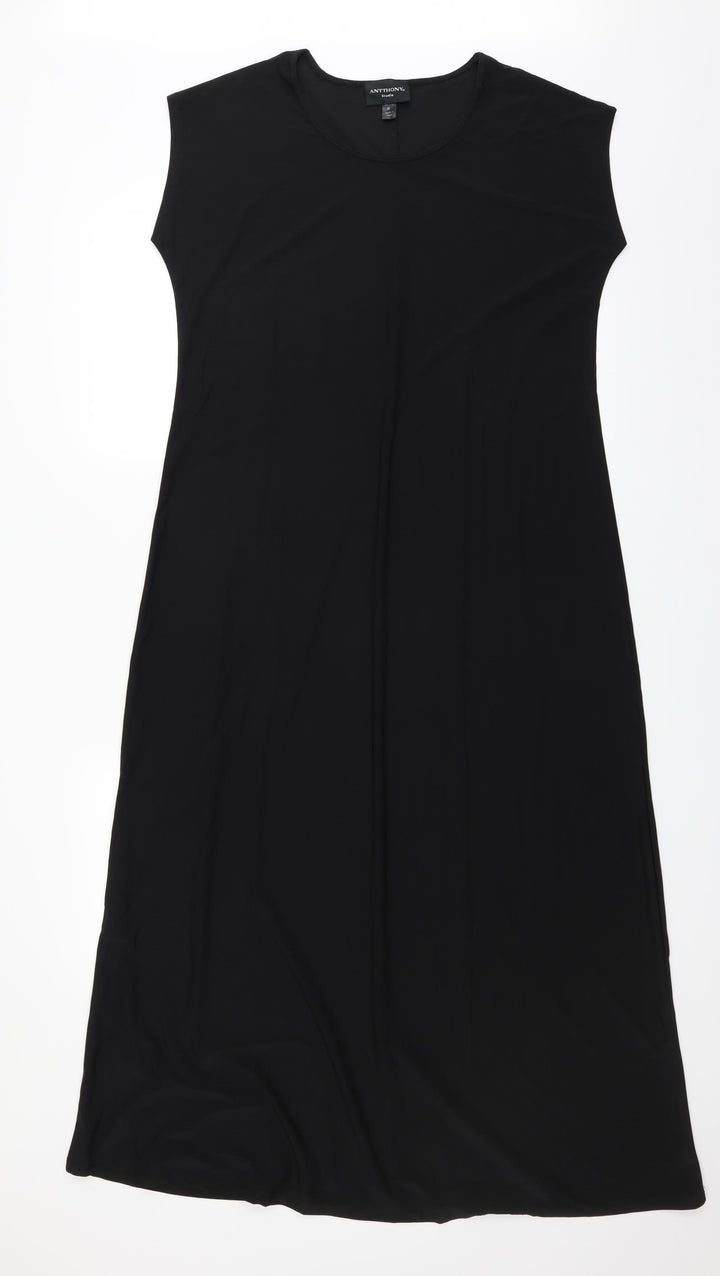 Anthony Studios Womens Black Shift Size M