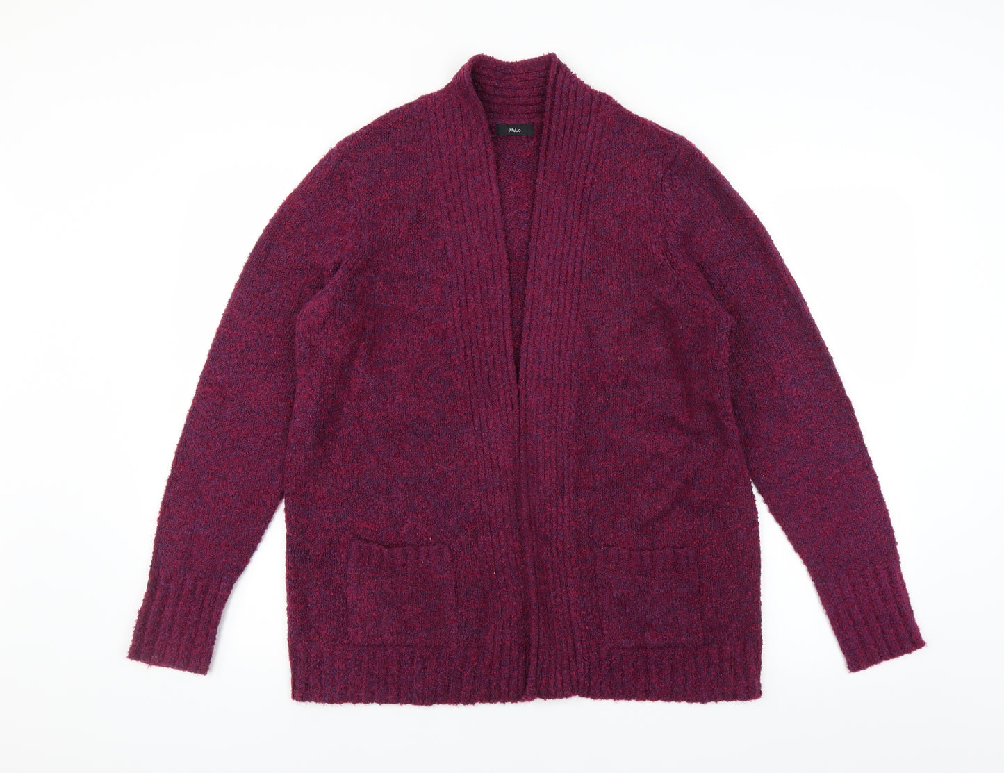 M&Co Womens Purple   Cardigan Jumper Size 16