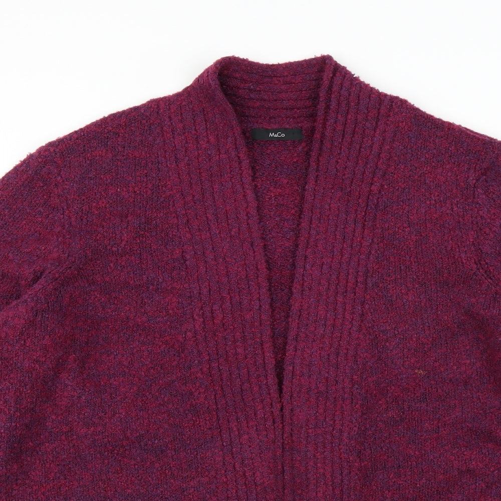 M&Co Womens Purple   Cardigan Jumper Size 16