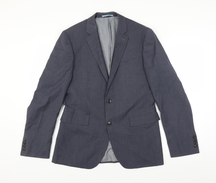 Cedar Wood State Mens Blue   Jacket Suit Jacket Size 38