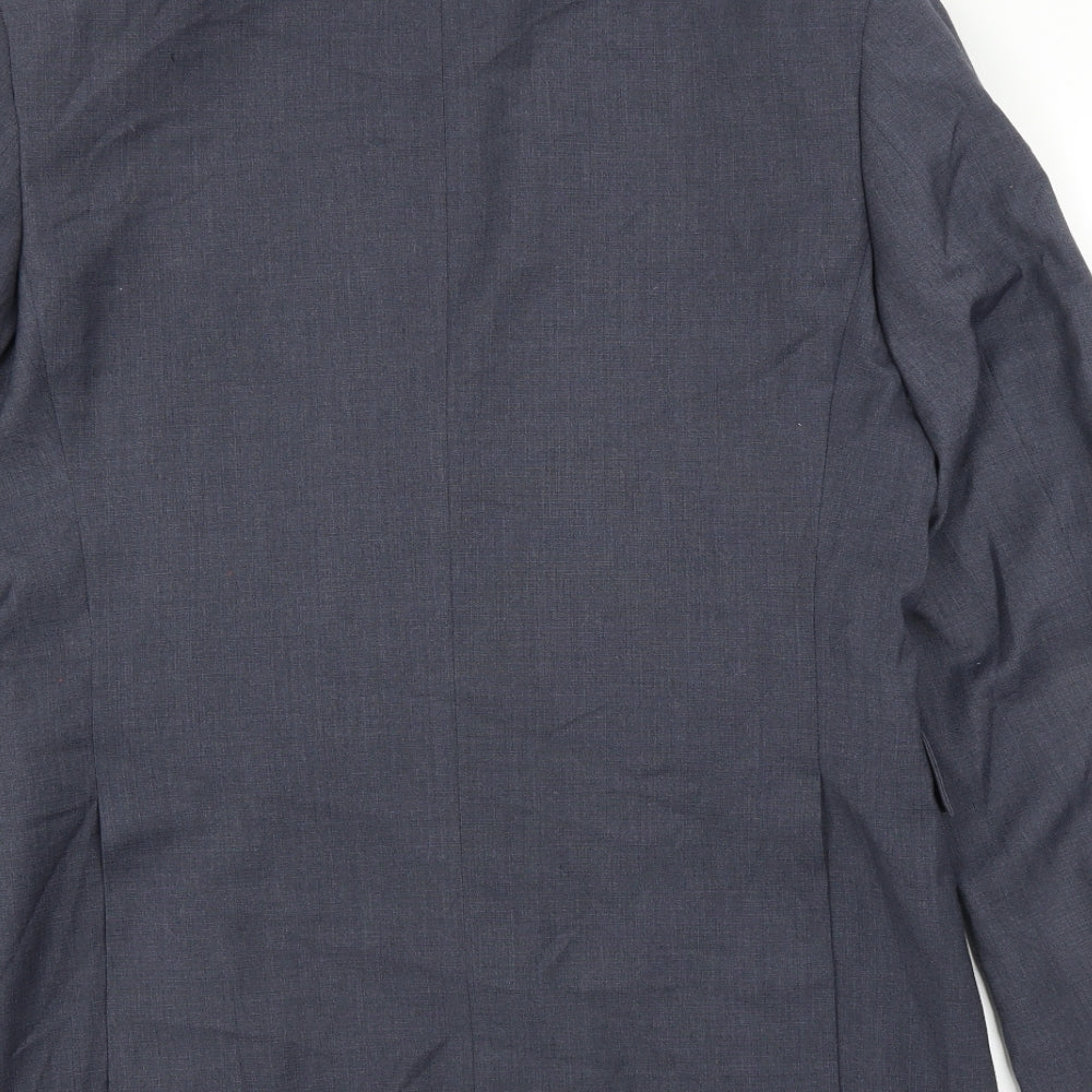 Cedar Wood State Mens Blue   Jacket Suit Jacket Size 38