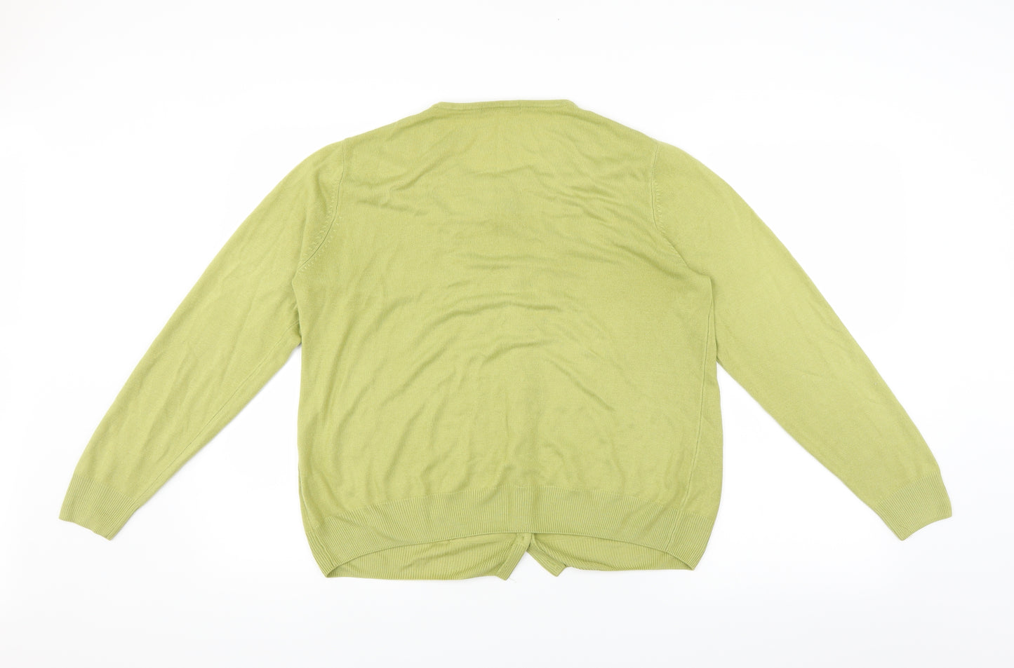 Marks and Spencer Womens Green   Cardigan Jumper Size 18