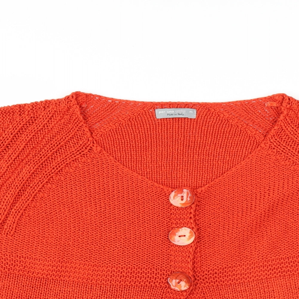 Garfield & Marks Womens Red   Cardigan Jumper Size M