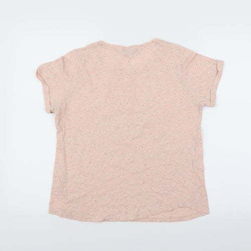 Pep & Co Womens Pink   Basic T-Shirt Size 14