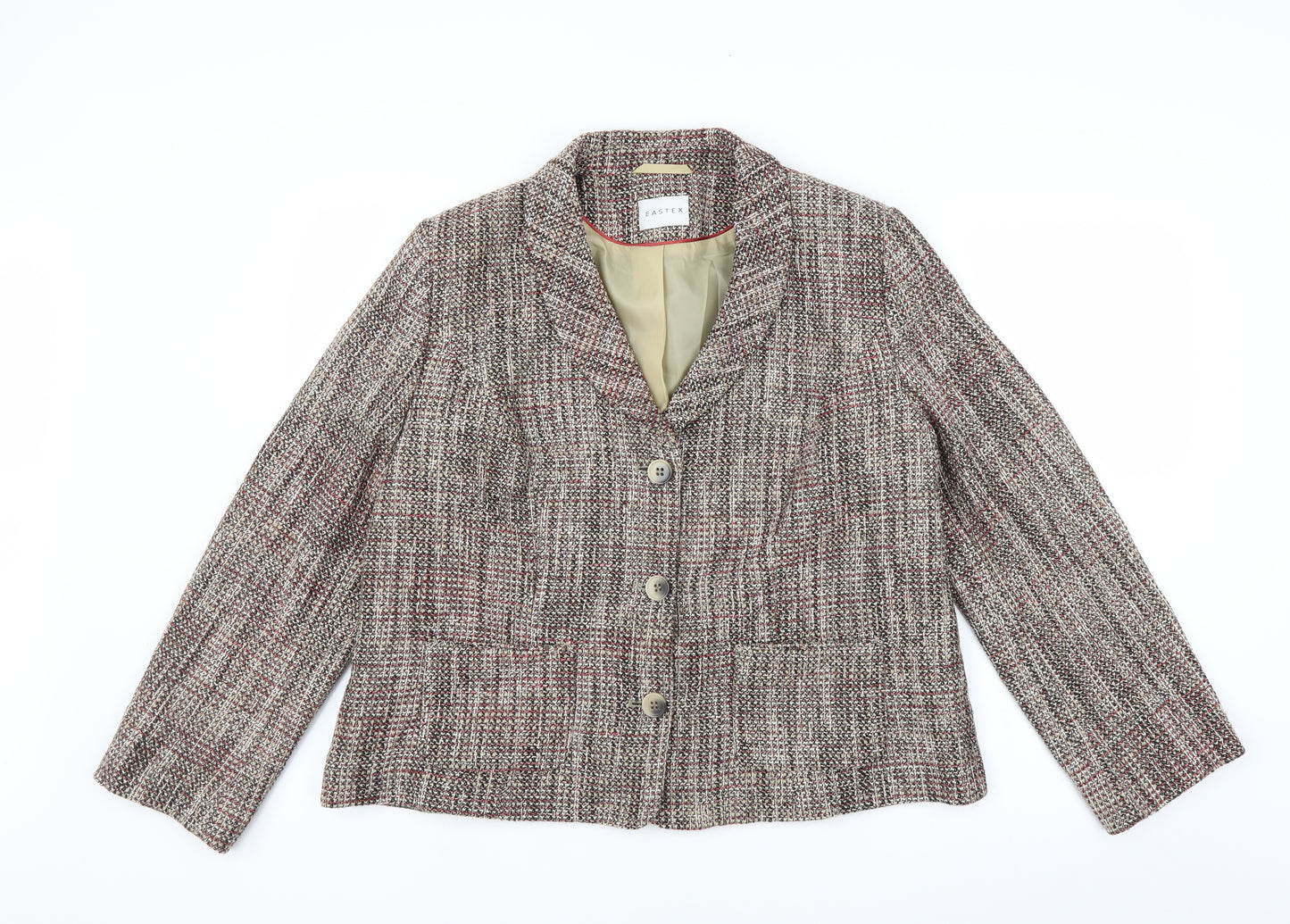 Eastex Womens Beige   Jacket Suit Jacket Size 20