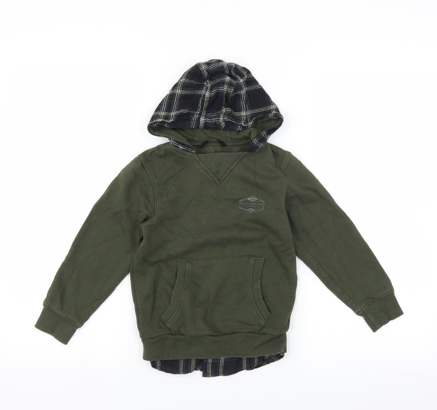 George Boys Green   Pullover Hoodie Size 5-6 Years