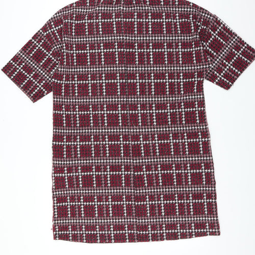 CAPSULE Womens Purple Houndstooth  Jumper Dress  Size 18