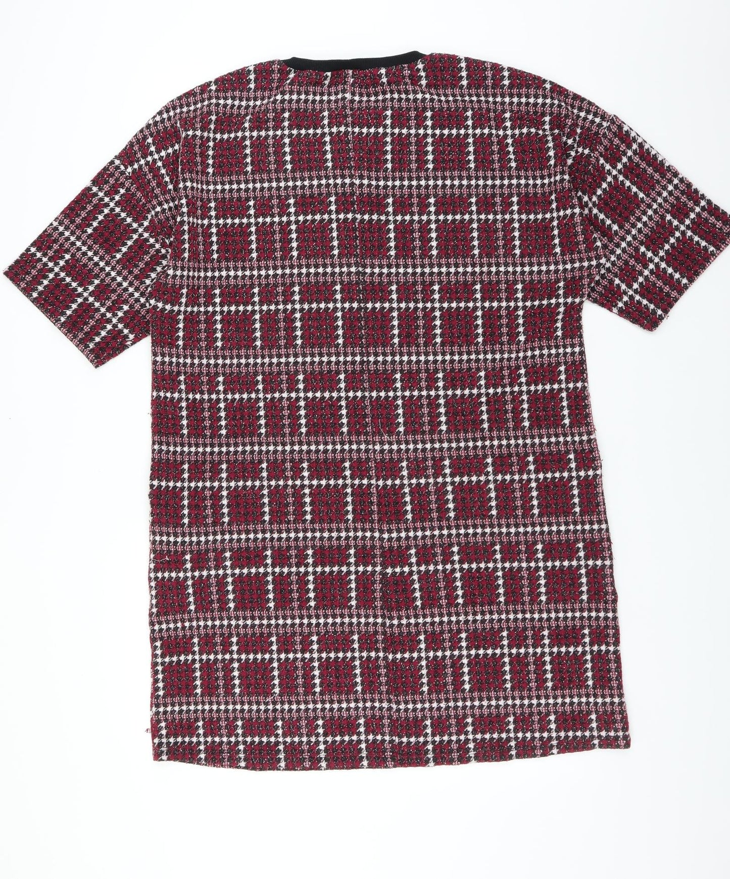 CAPSULE Womens Purple Houndstooth  Jumper Dress  Size 18