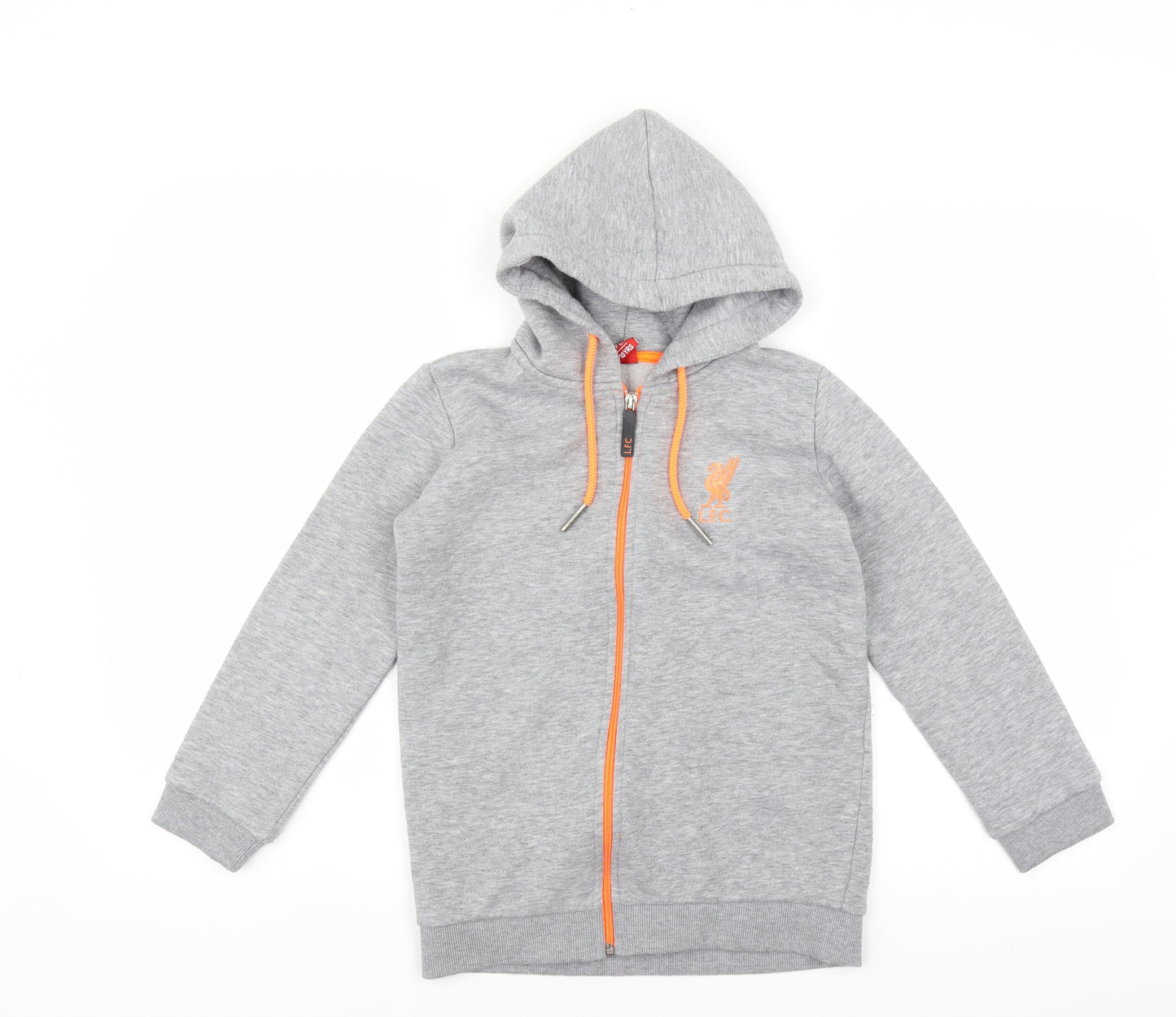 Liverpool FC Boys Grey   Full Zip Hoodie Size 9-10 Years  - Liverpool FC