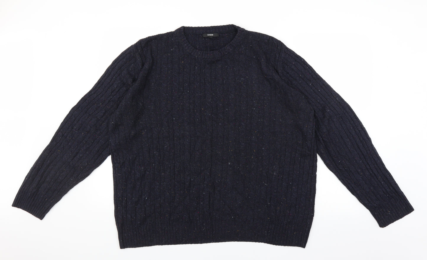 George Mens Blue   Pullover Jumper Size L