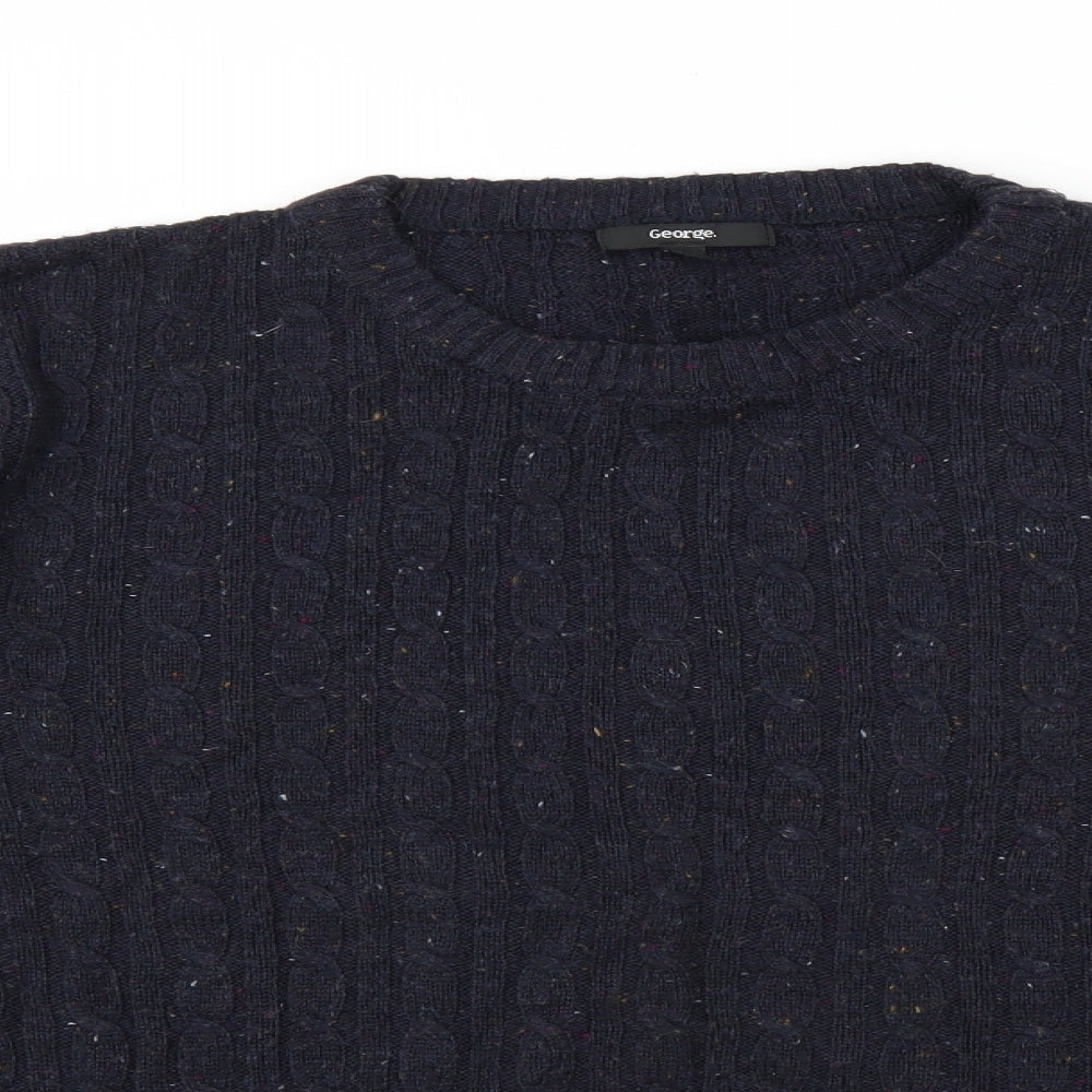 George Mens Blue   Pullover Jumper Size L