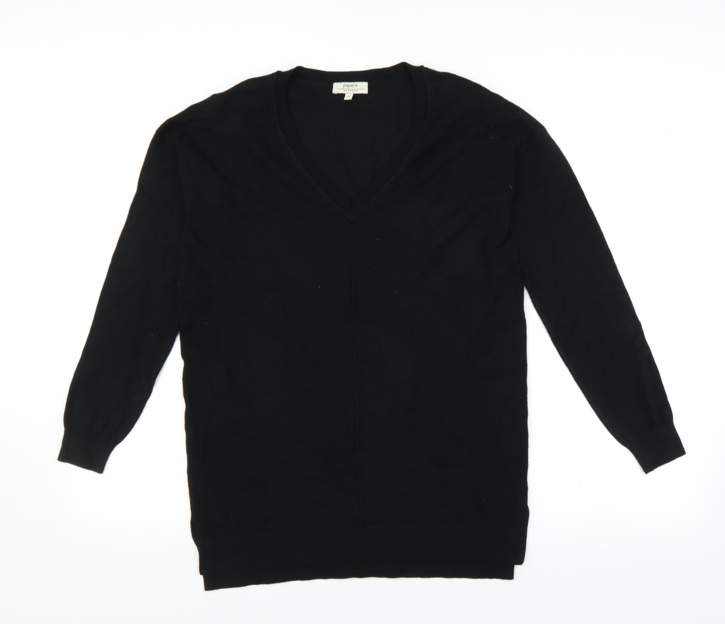 Papaya Womens Black   Pullover Jumper Size S