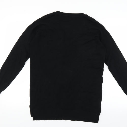 Papaya Womens Black   Pullover Jumper Size S