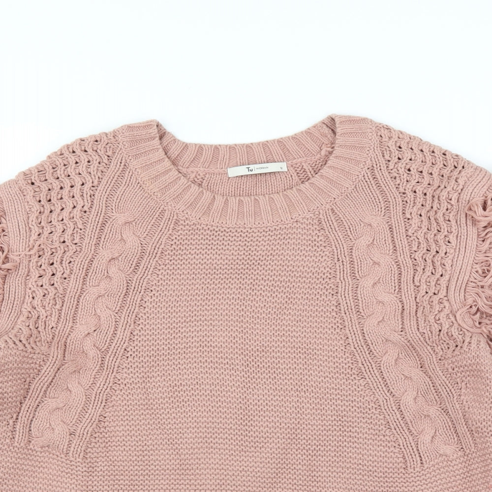 Sainsburys Womens Pink   Pullover Jumper Size 12