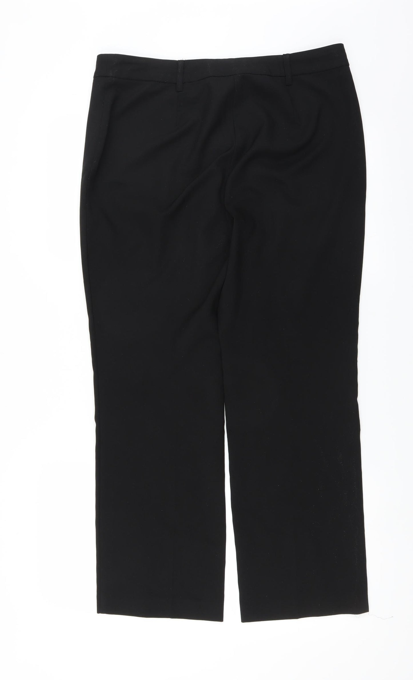 Papaya Womens Black   Trousers  Size 12 L27 in